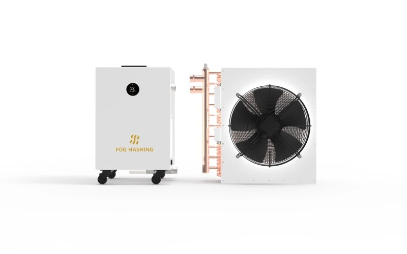 C1 tank beside its single-fan dry cooler