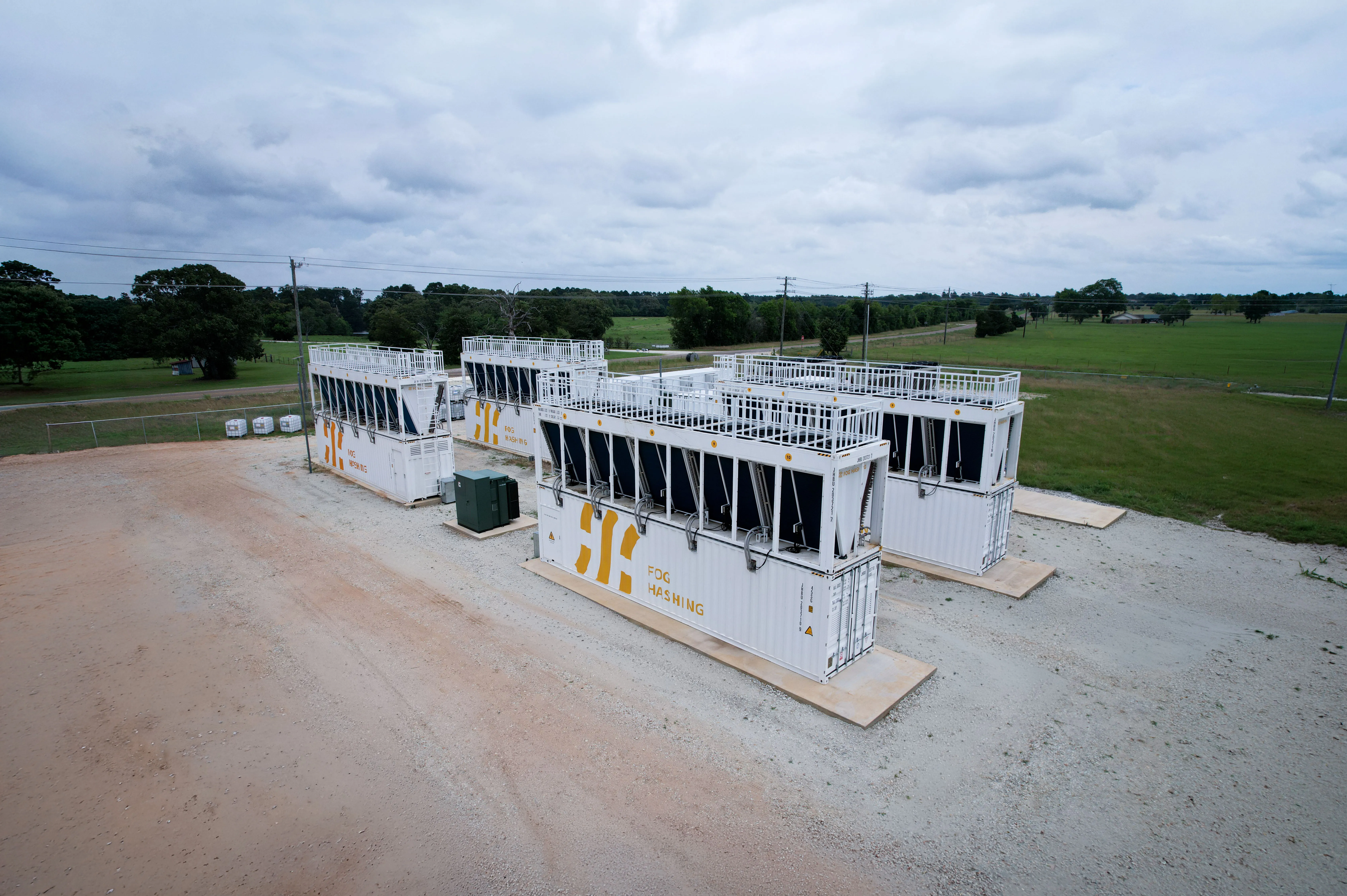 BC40 Elite immersion cooling containers on site